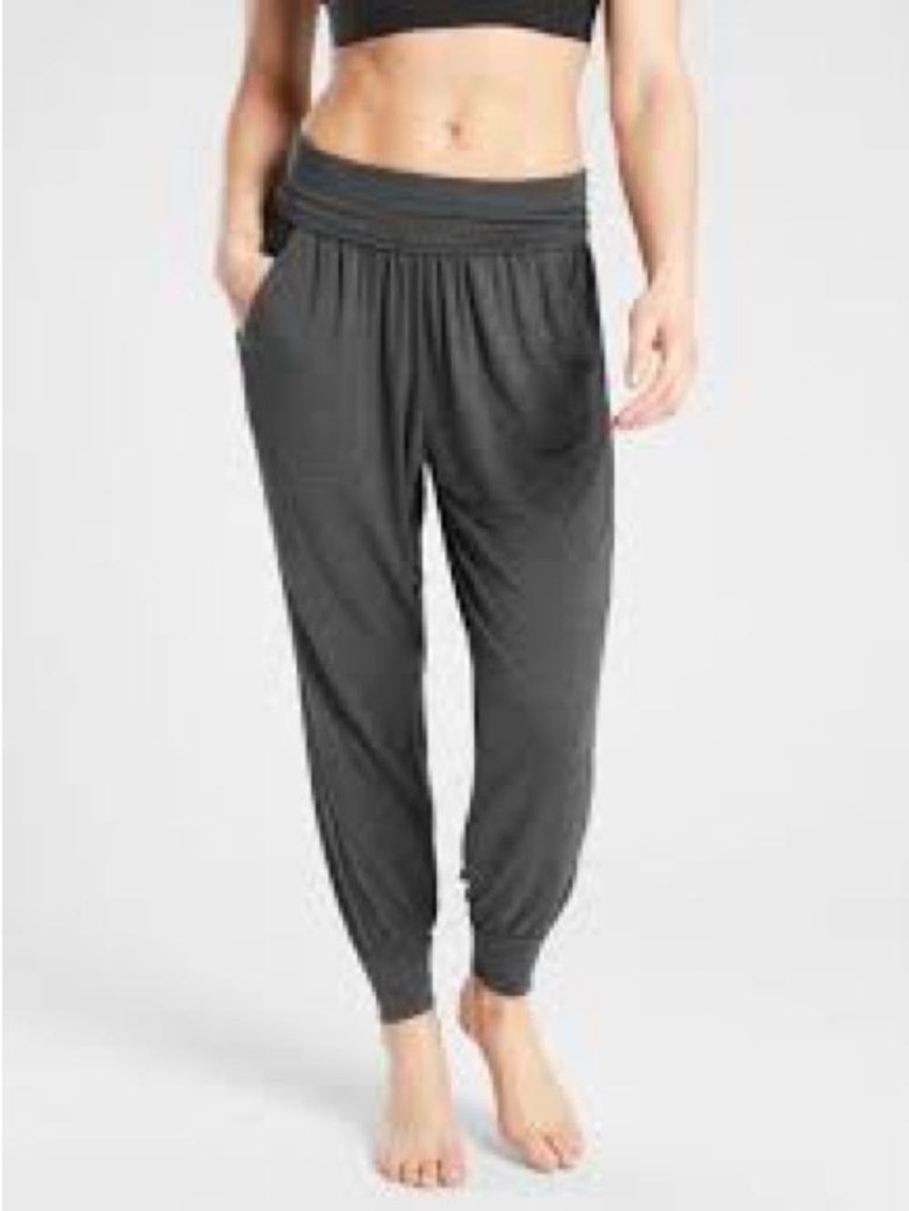 Athleta Charcoal Grey Studio Joggers